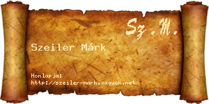 Szeiler Márk névjegykártya